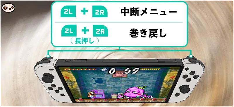ワリオランドアドバンス移動の操作