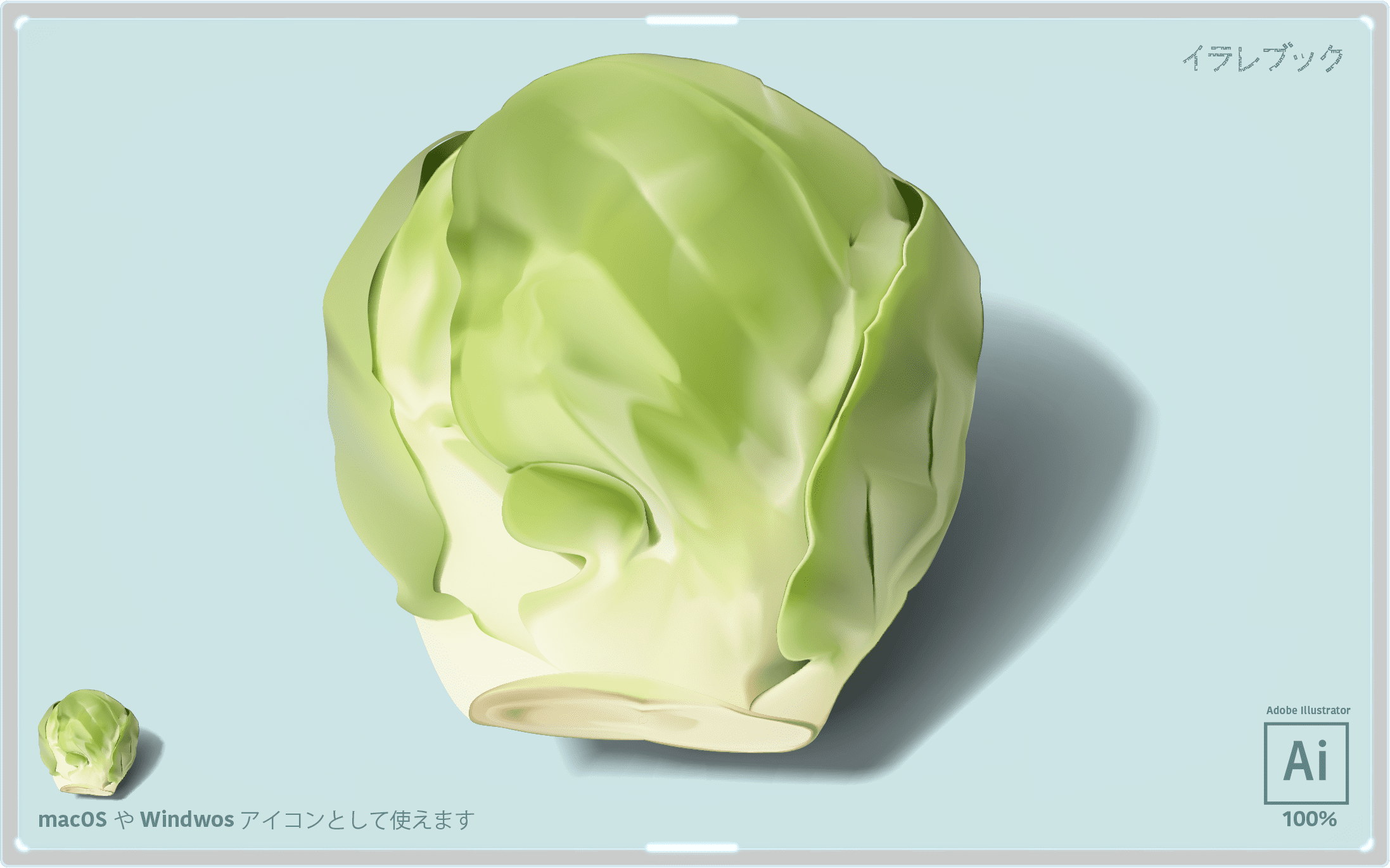 芽キャベツ イラスト 寒い時期だけの濃縮キャベツ 冬の妖精のような野菜 時期 栄養 Food