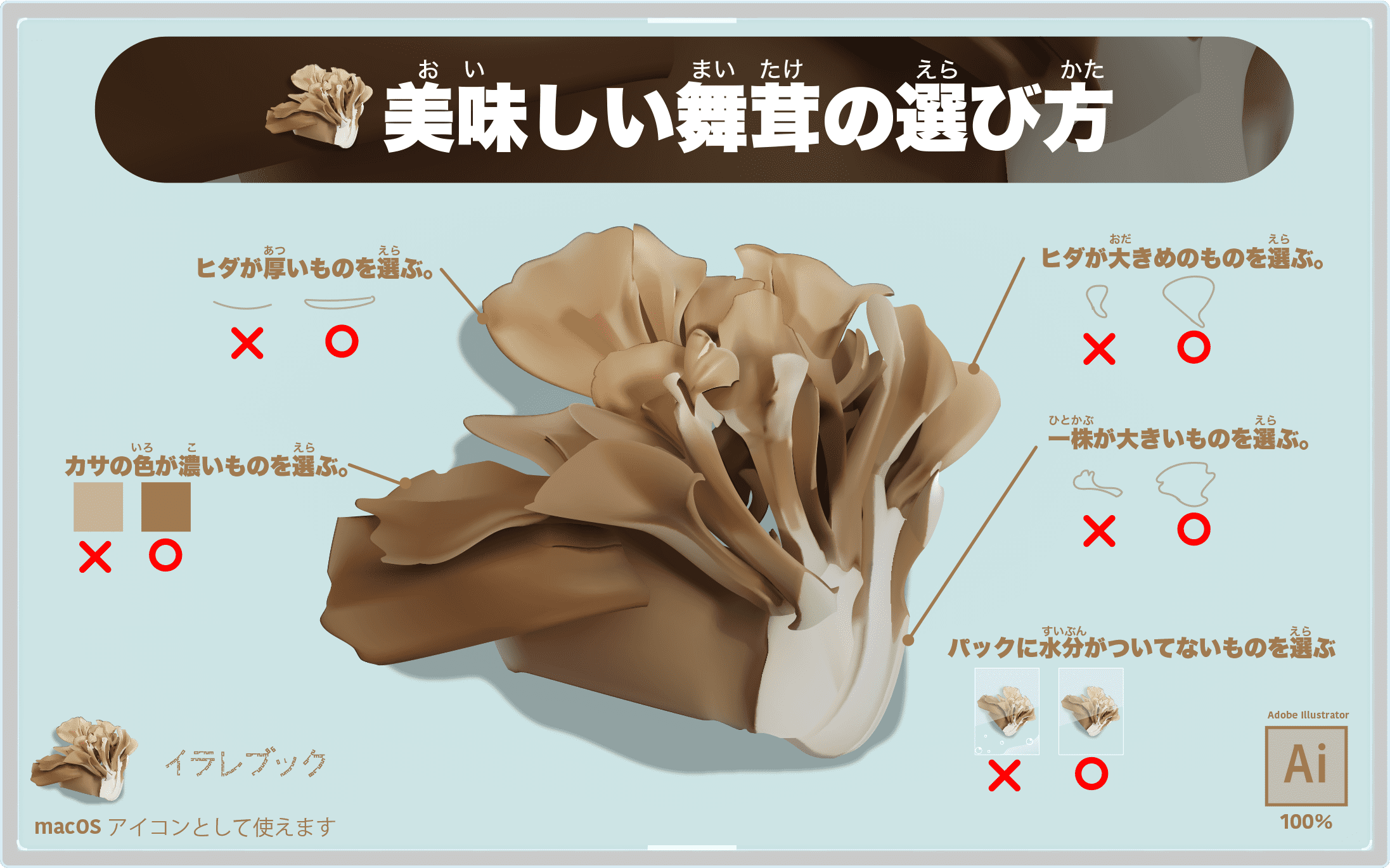 おいしい舞茸の選び方