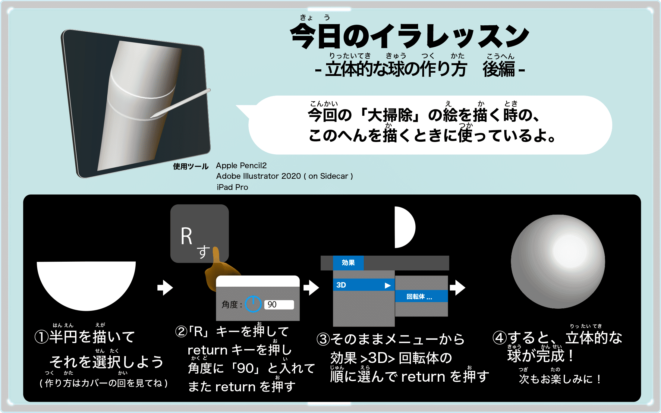 大掃除の描き方