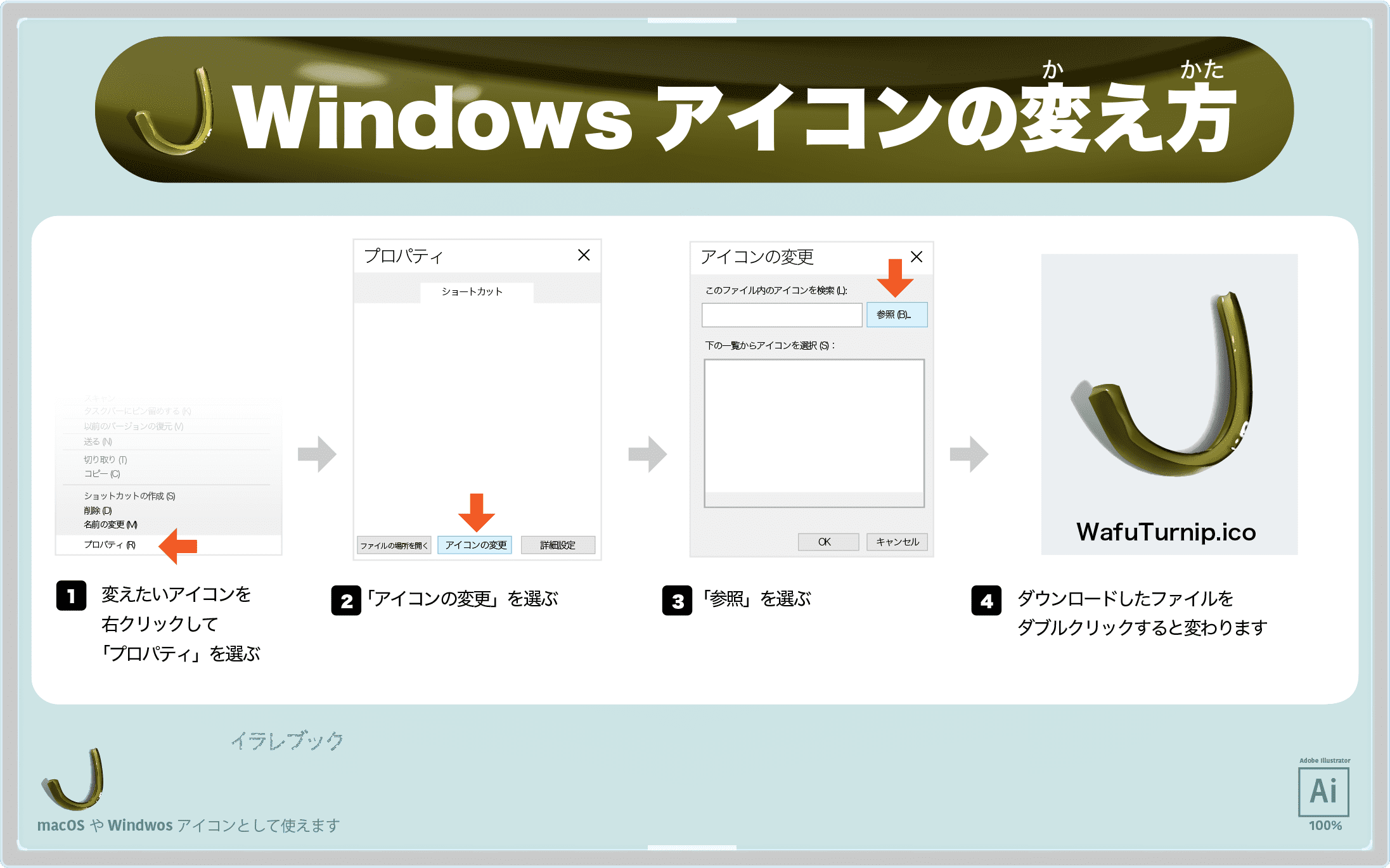 Windowsアイコンの変え方