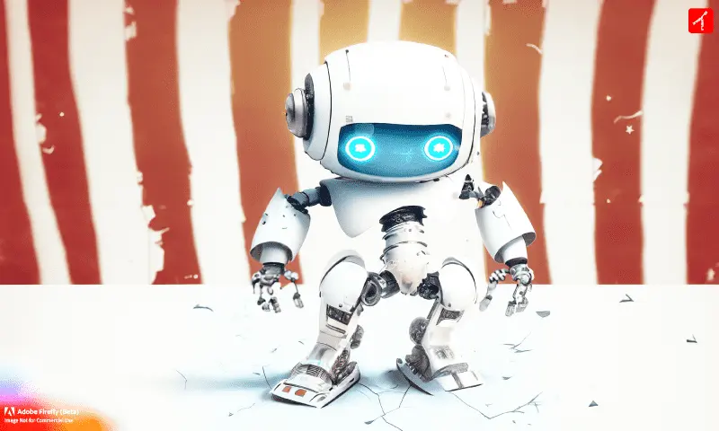 失敗するロボット powered by Adobe Firefly