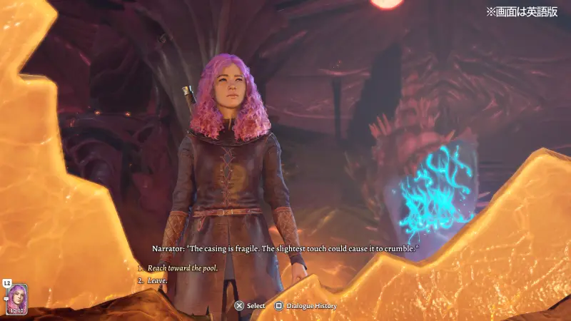 バルダーズゲート3 PS5 英語版のゲーム画面