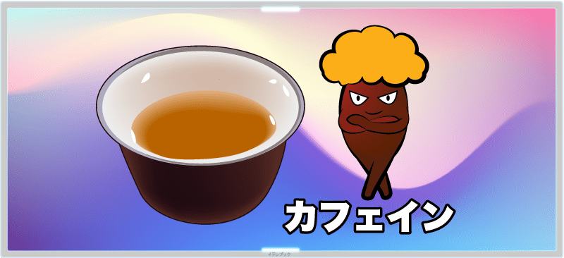 お茶にはカフェインが含まれている