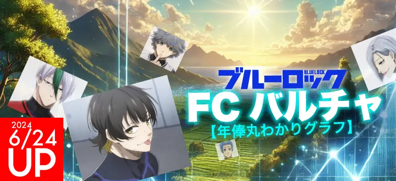 FCバルチャ ブルーロックスペインメンバーとグラフのイメージ