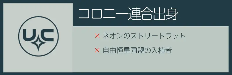 スターフィールドのコロニー連合出身スキル