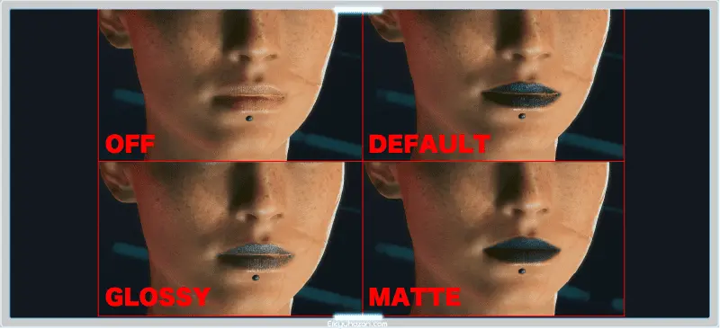 cyberpunk2077 LIP MAKEUP STYLE