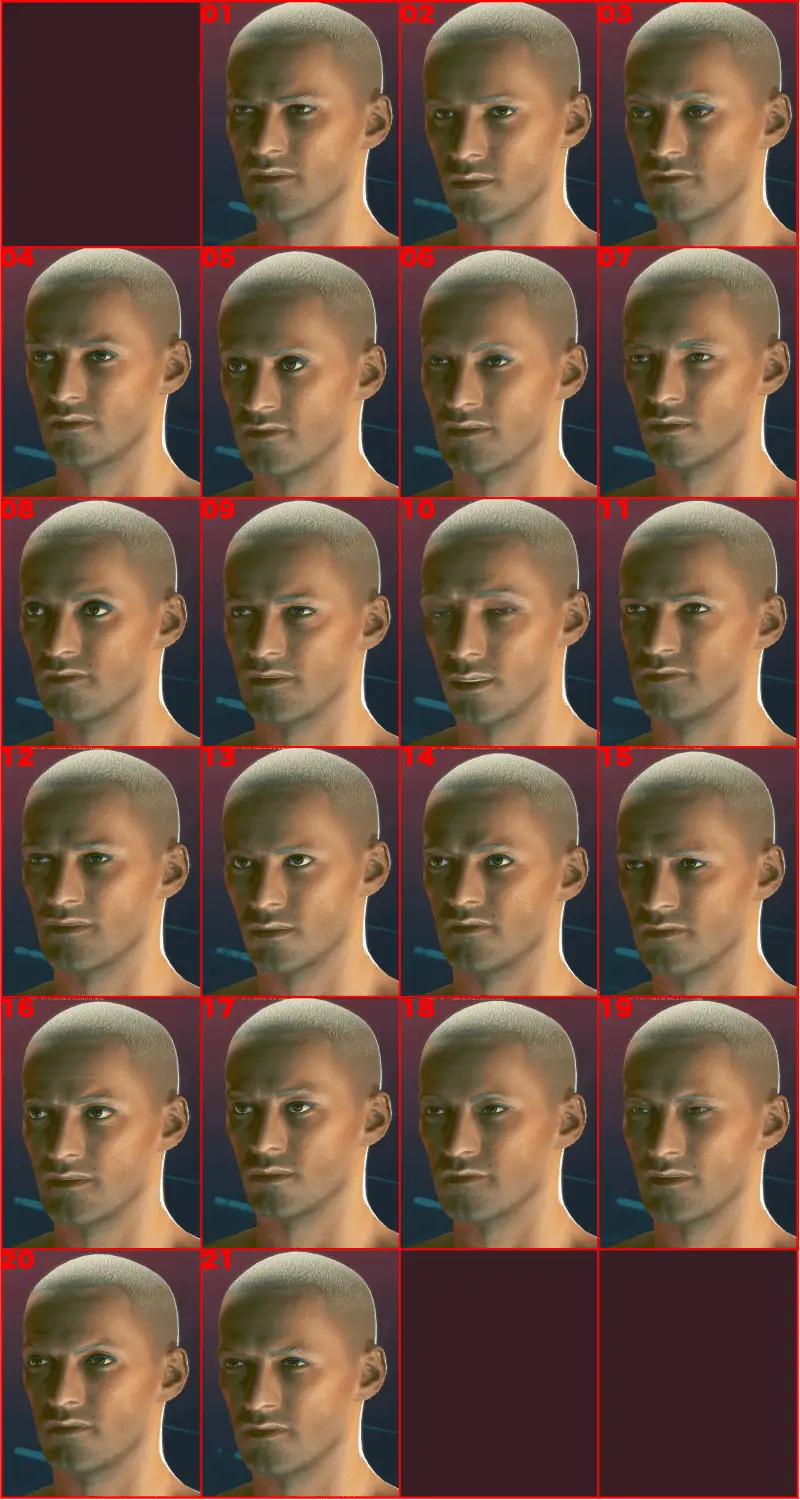 cyberpunk2077 目 男性的