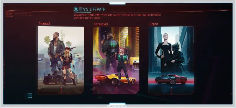 cyberpunk2077 V'S LIFEPATH