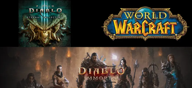 Diablo3、ディアブロイモータル、ワールドウォークラフト
