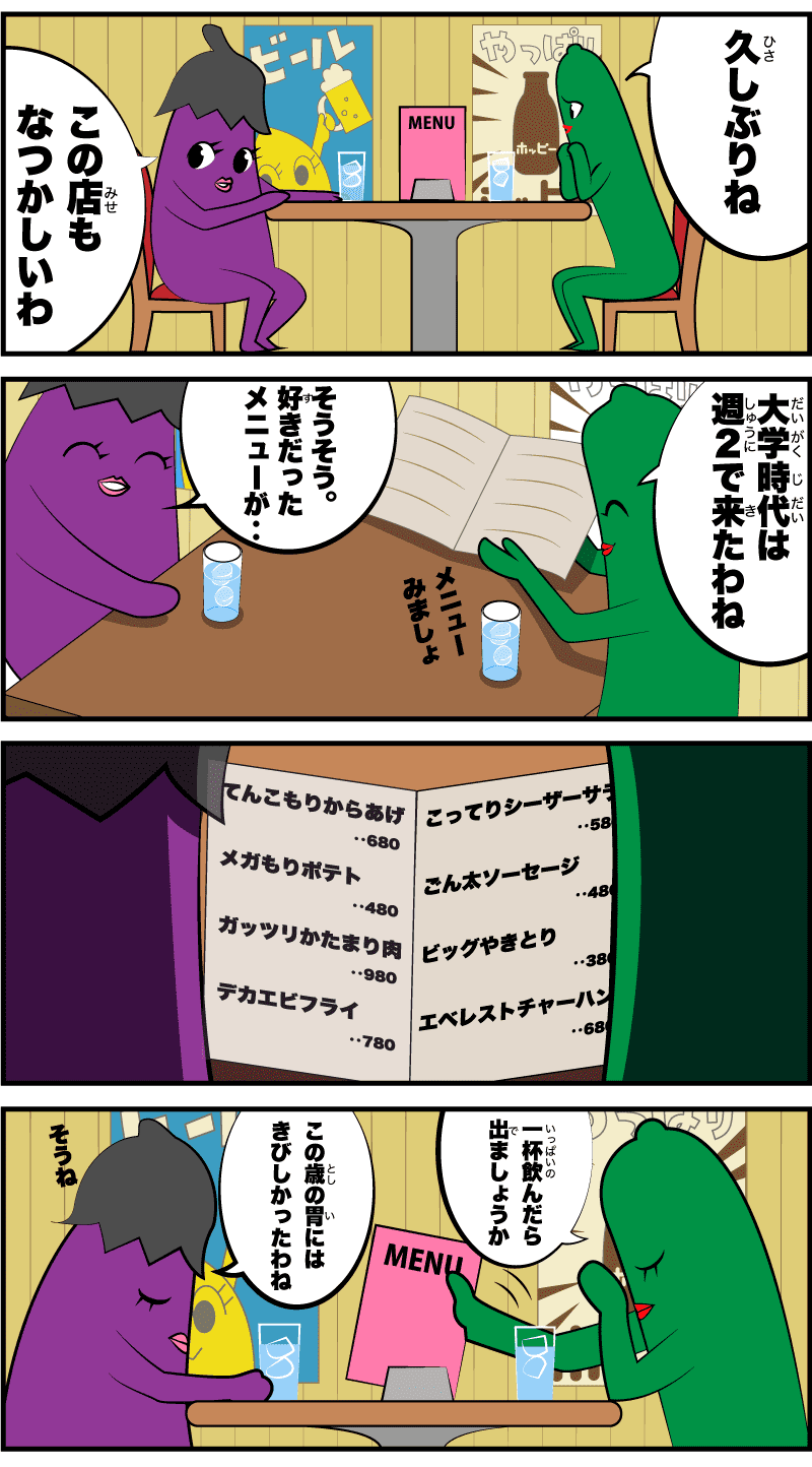 4コマ漫画「20代の好物」