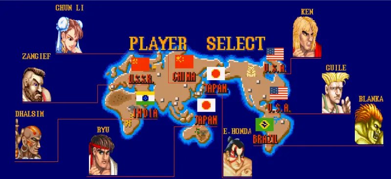 ストリートファイターIIの図解