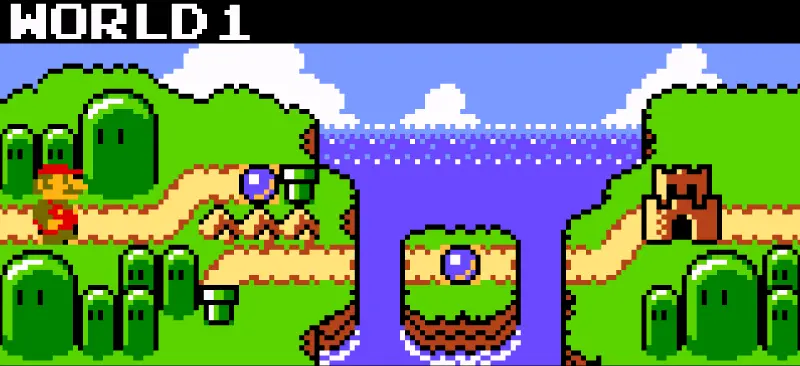 スーパーマリオブラザーズデラックスの図解