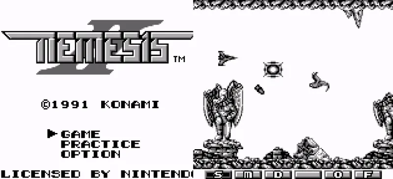 ネメシスIIのゲーム画面
