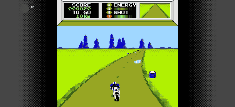 マッハライダーのゲーム画面