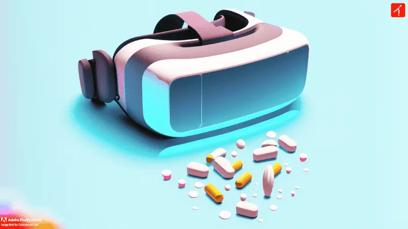 VRメガネと錠剤