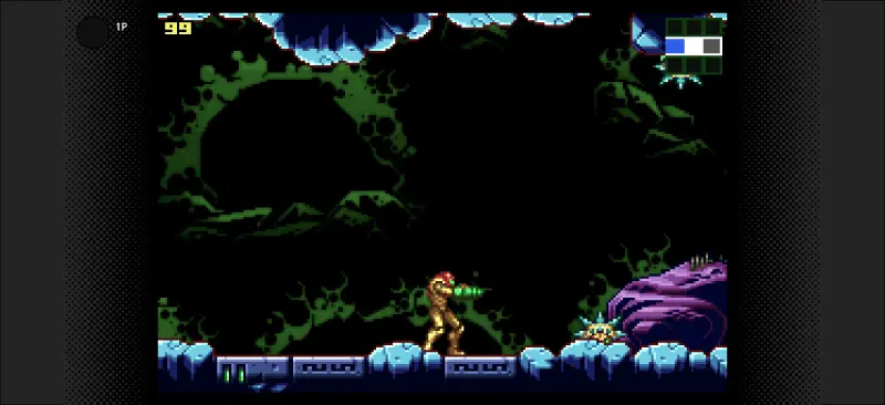 メトロイド ゼロミッションのゲーム画面