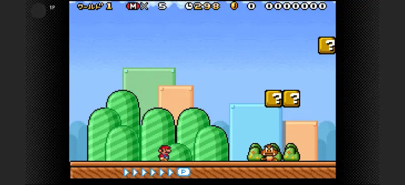 スーパーマリオアドバンス4プレイ画面