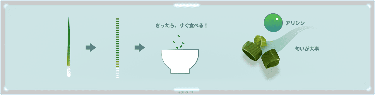 ネギは切ったらすぐ食べる!