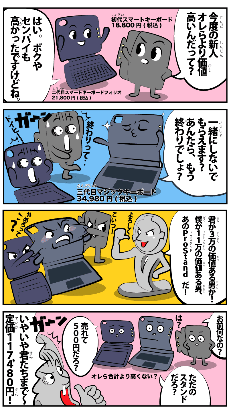 4コマ漫画 「たかい?」フルカラー
