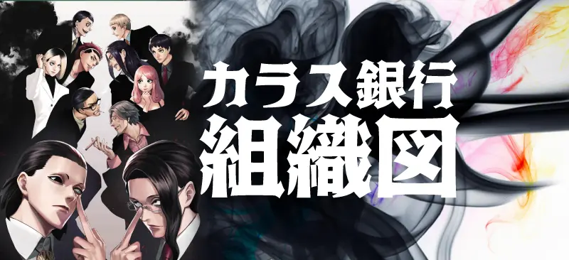 【ジャンケットバンク カラス銀行組織図】伊藤班や宇佐美班のメンバーは？