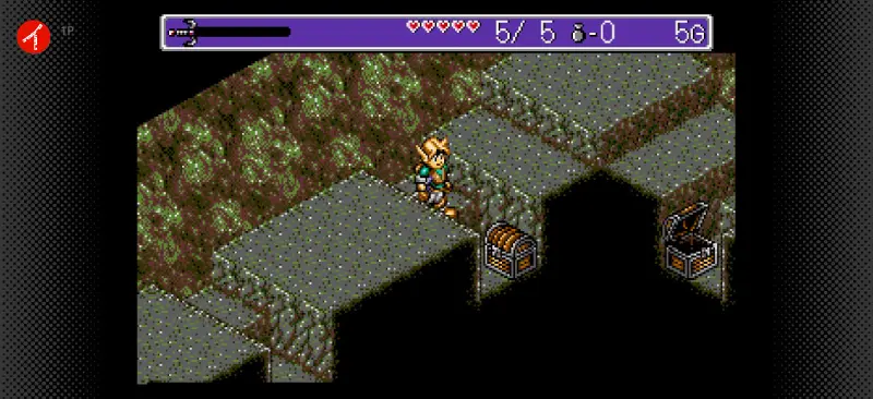 ランドストーカー 〜皇帝の財宝〜のゲーム画面
