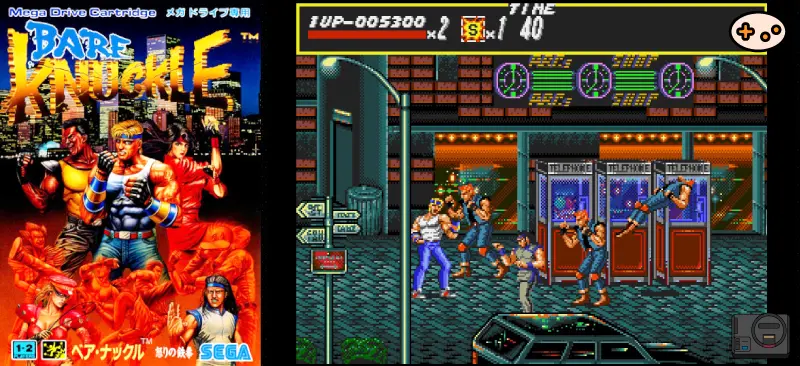 ベア・ナックル　怒りの鉄拳のゲーム画面