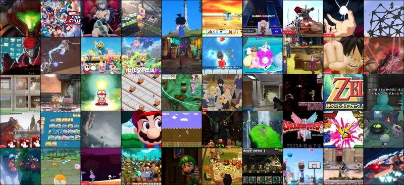 ニンテンドーダイレクト2024年6月に発表された50タイトル一覧