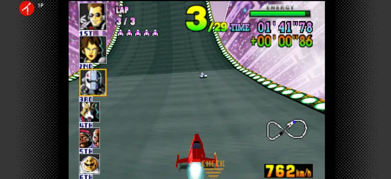 F-ZERO Xのゲーム画面