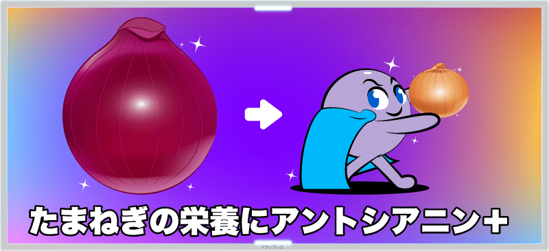 レッドオニオンは、普通のたまねぎの栄養にアントシアニン効果が+1