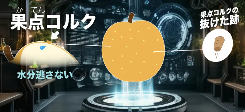 梨のつぶつぶの秘密のイメージ
