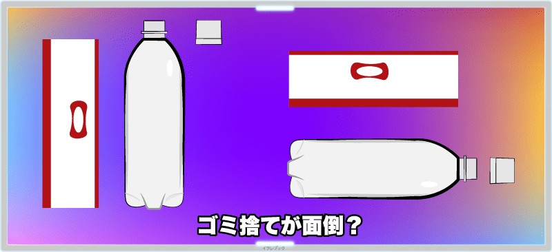 ペットボトルはゴミ捨てが面倒？