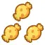ピカチュウのアメ3つセットの画像
