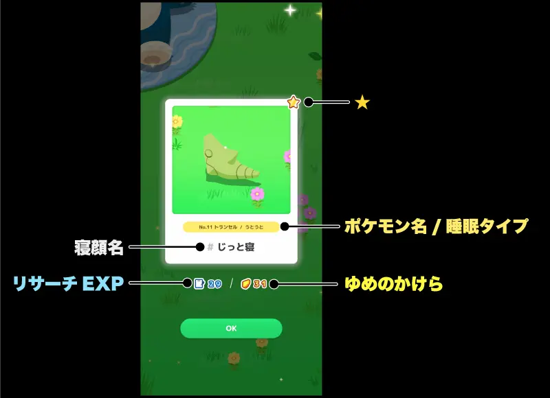 ポケモンリサーチ画面の見方