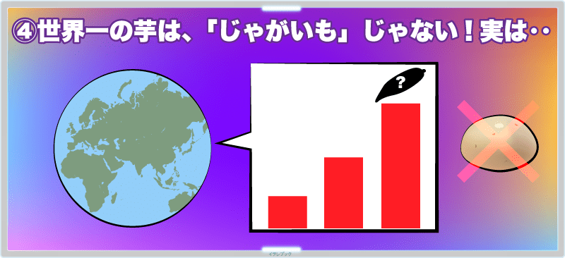 世界一の芋は、「じゃがいも」じゃない!実は‥