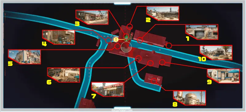 ガソリンスタンドMAP　サイバーパンク2077