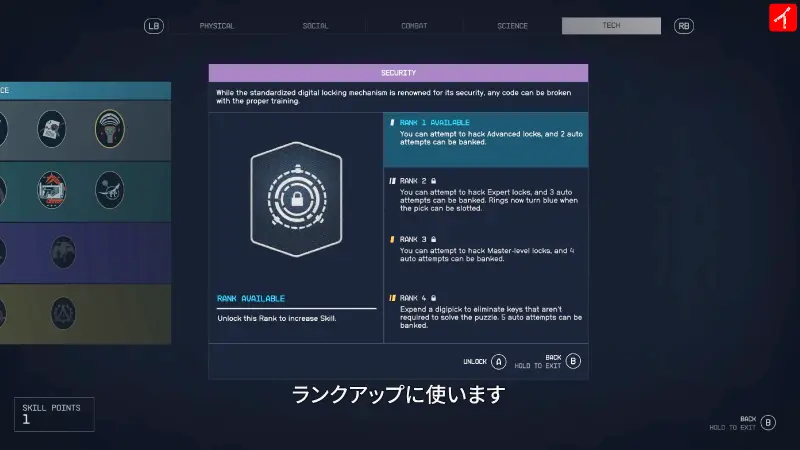 4つのランク