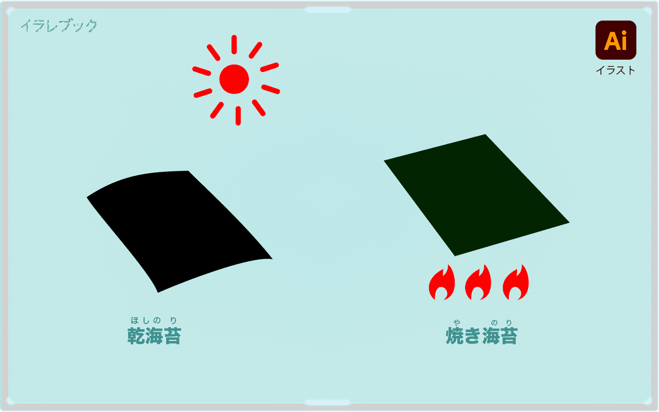 乾海苔と焼き海苔