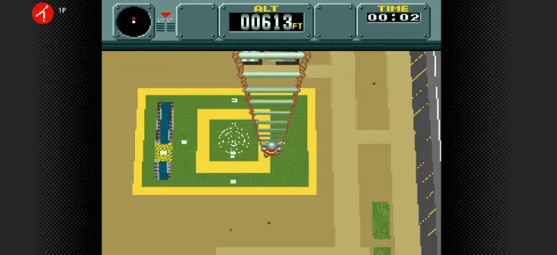 パイロットウイングスのゲーム画面