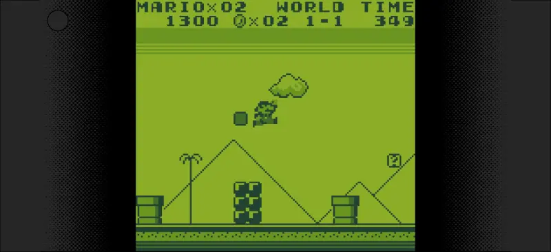 スーパーマリオランドのゲーム画面