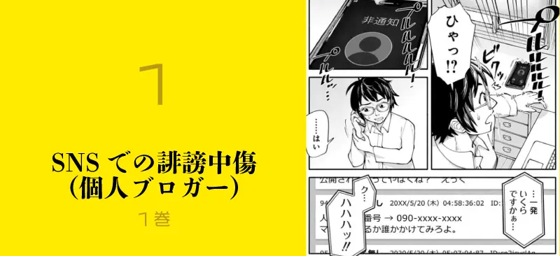 1.SNSでの誹謗中傷(個人ブロガー)のイメージ