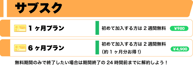 サブスク一覧