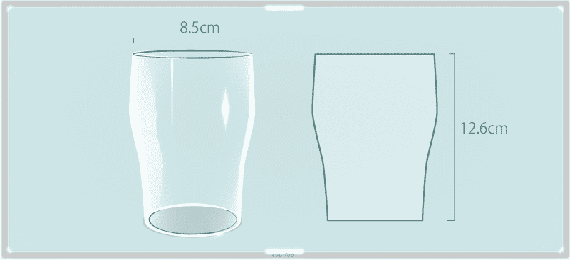 ウーロンハイ専用うすはりグラス