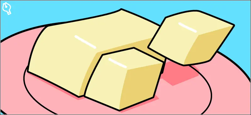 卵豆腐ポップイラスト