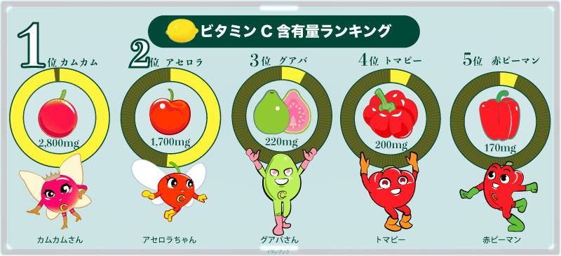 ビタミンCトップ5
