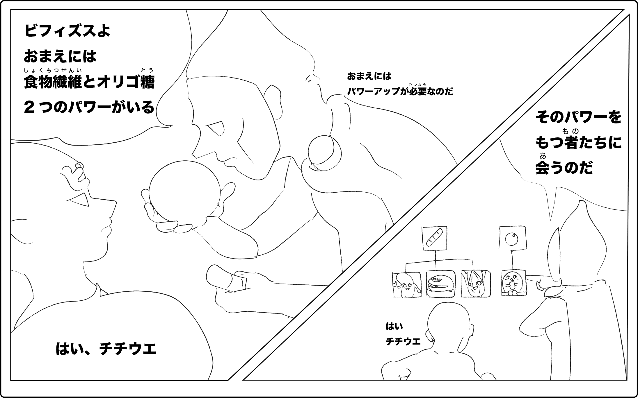 ヨーグルト まんが図解「乳酸菌を助ける者たち」