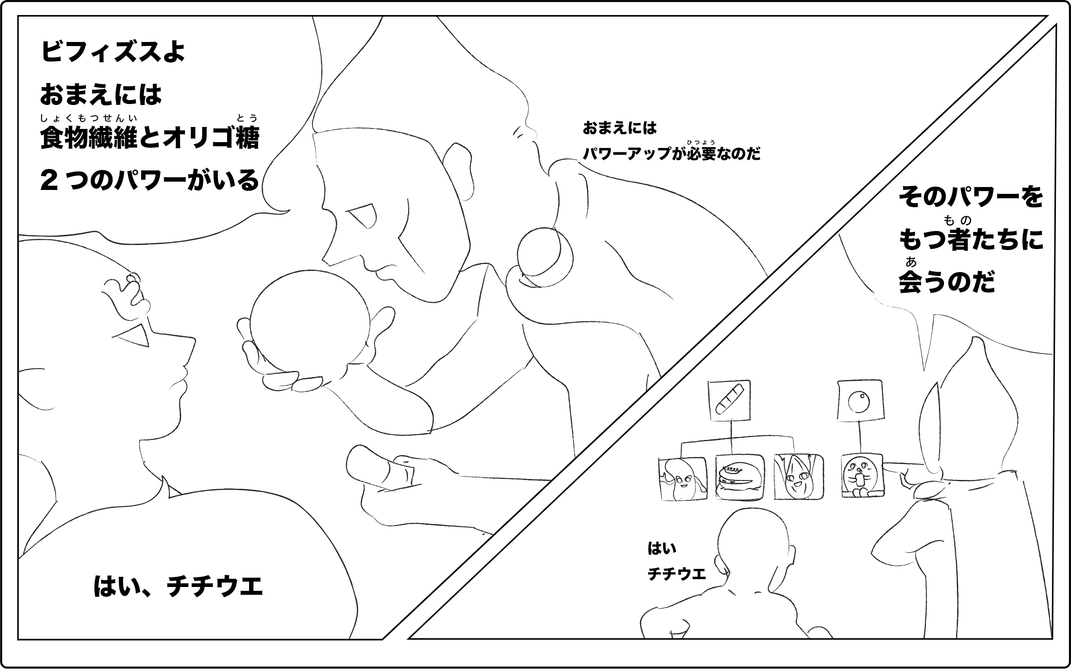 ヨーグルト　まんが図解「乳酸菌を助ける者たち」