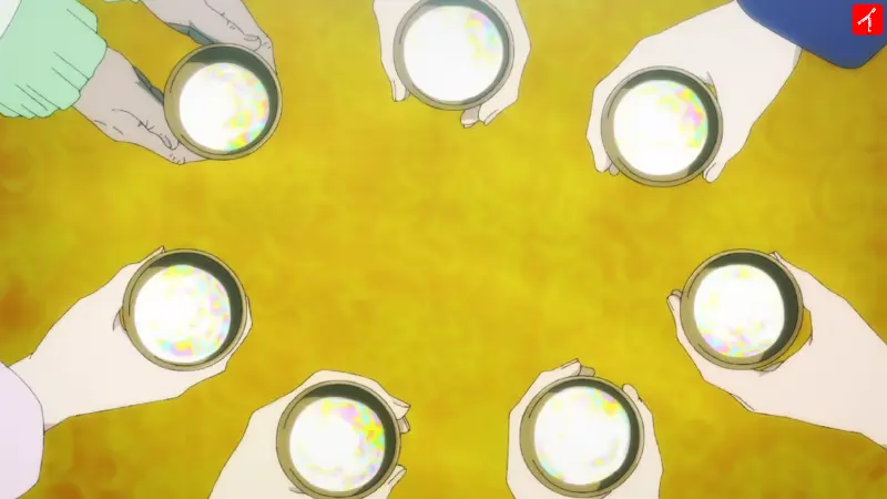 アニメではキラキラとした虹色に光る見た目